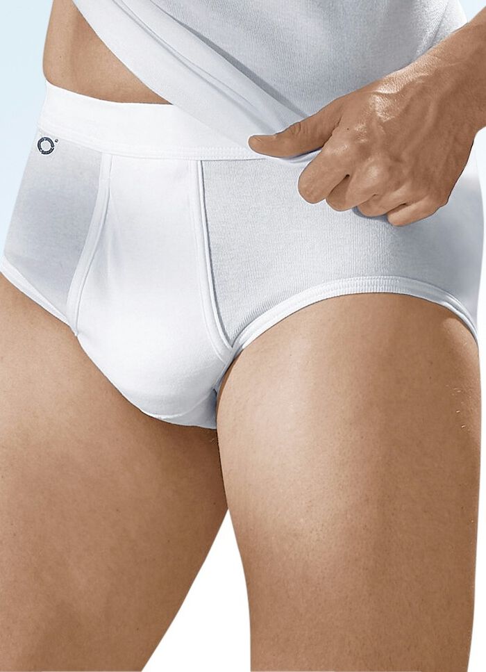 Pfeilring Viererpack Slips aus Feinripp, weiss 