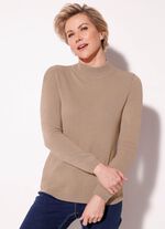 Pullover mit Kaschmir  BEIGE