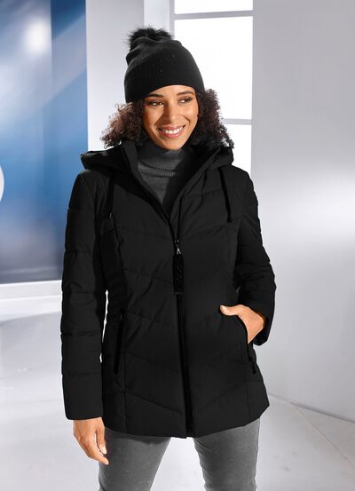 Jacke mit Reissverschlussleiste 