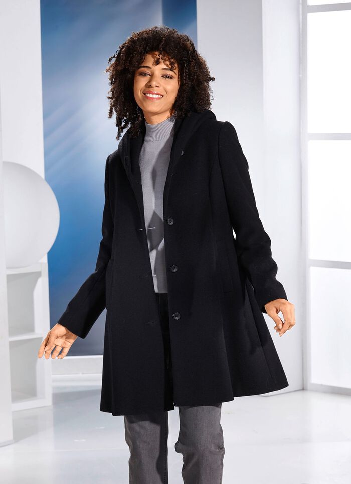 Kurzmantel in Swingerform 