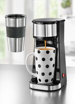 Kaffeemaschine inkl. Thermo- und Keramikbecher 