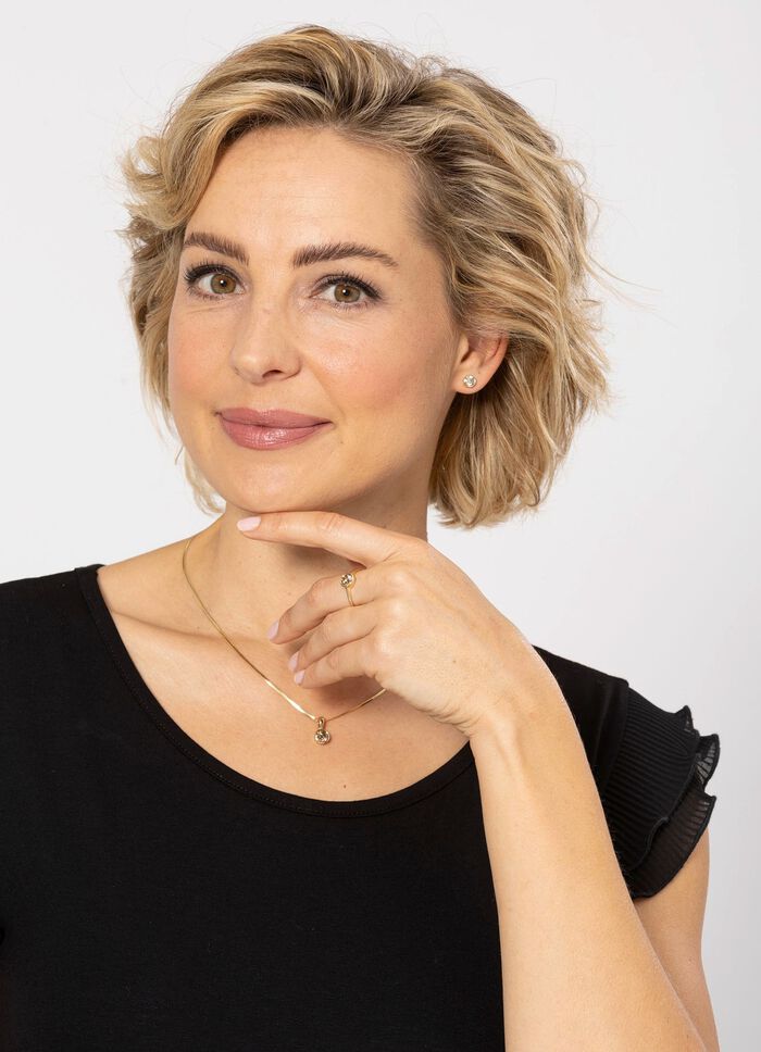 Massive Brillant-Ohrstecker 