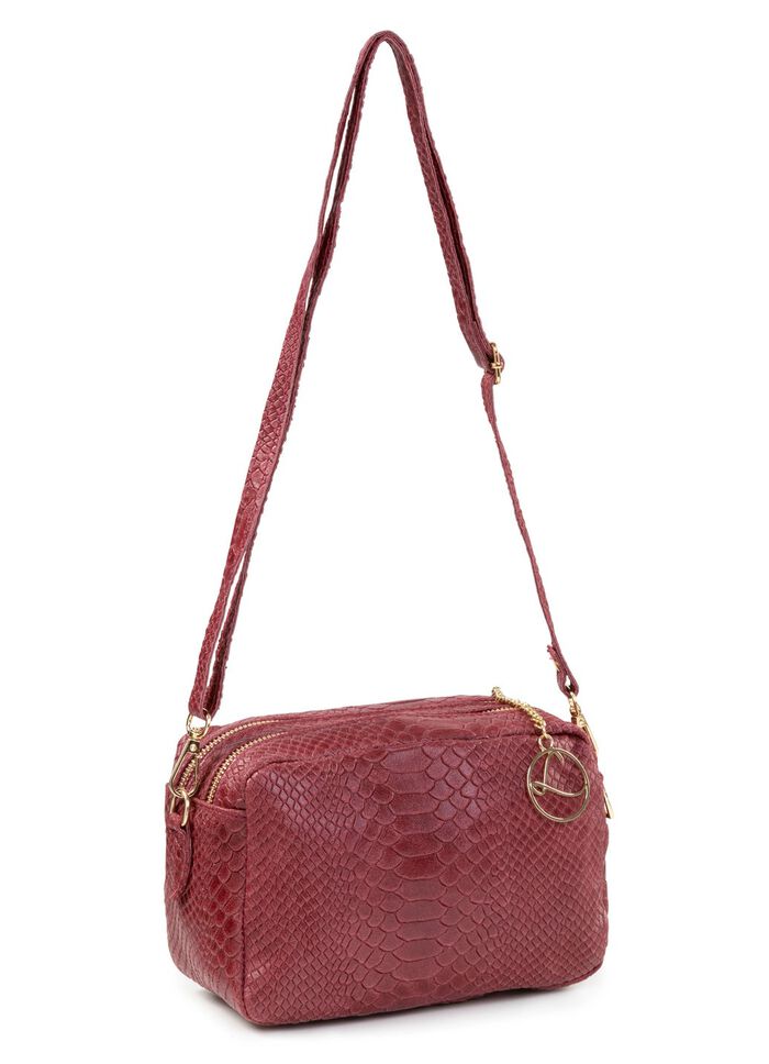 Laurina, Mini-Tasche, Damen, mit abnehmbarem, verstellbarem Umh&auml;ngeriemen BORDEAUX