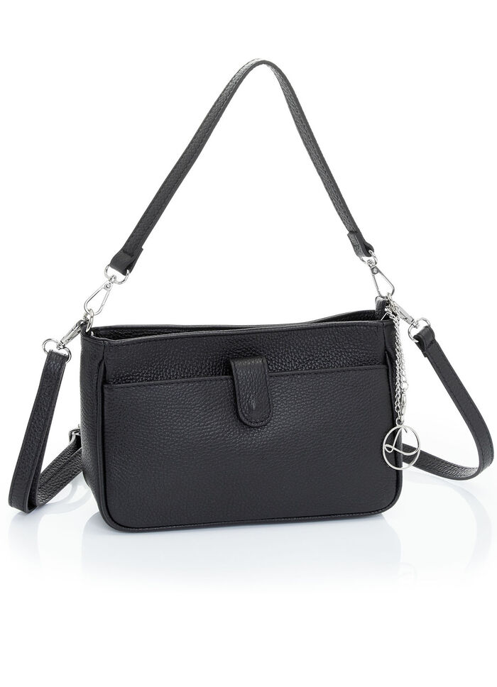 Laurina Tasche aus genarbtem Kalb-Nappaleder SCHWARZ