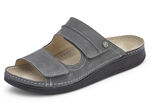 Mubb Pantolette mit flotter Biesenzier GRAFIT
