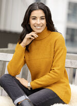 Pullover in Strickmix SAFRAN MELIERT
