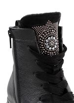 Waldl&auml;ufer Schn&uuml;r-Bootie mit effektvollen Glitzer-Steinchen 