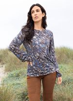 Shirt-Tunika mit elastischen &Auml;rmelabschl&uuml;ssen 