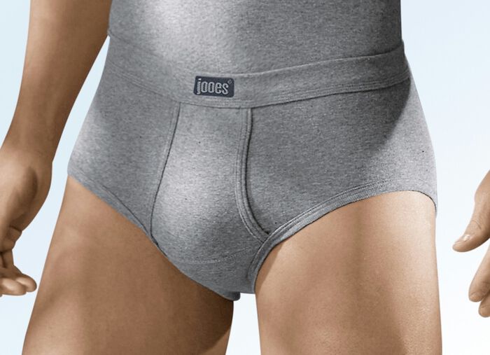 Viererpack Slips aus Feinripp mit Eingriff, uni bunt 