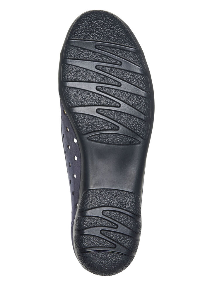 ELENA EDEN, sommerliche Damen-Ballerinas, Weite G, mit herausnehmbarem Fussbett MARINE