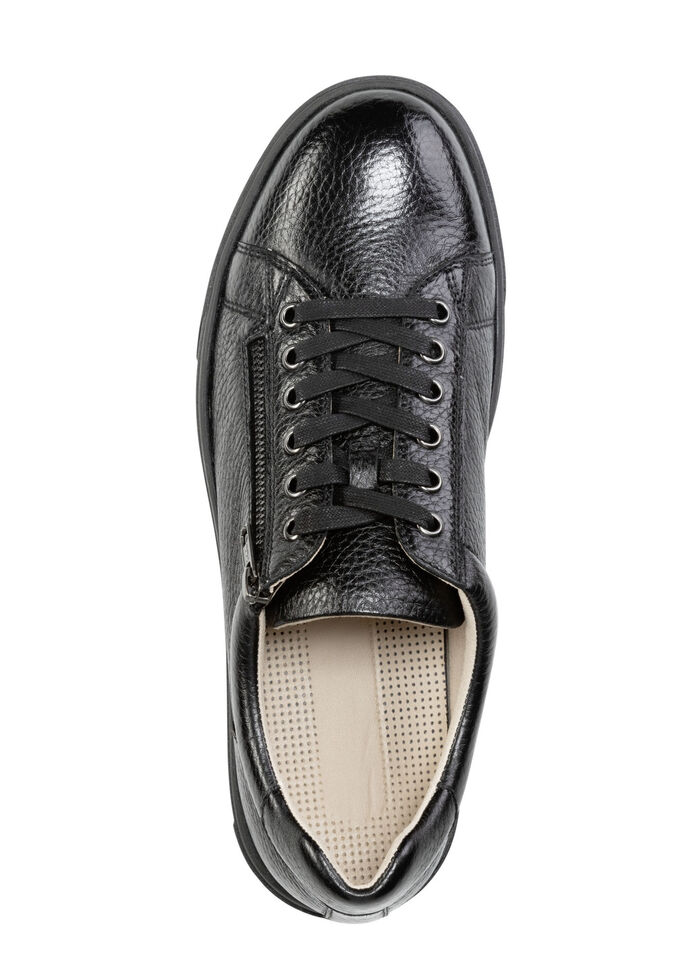 GINO GALANTE, klassische Herren-Sneaker, mit herausnehmbarem Fussbett SCHWARZ