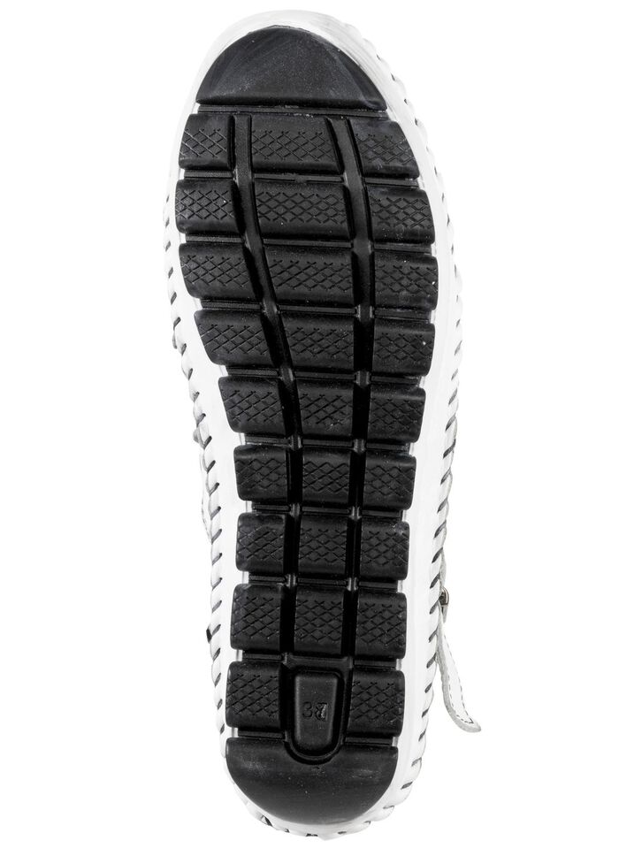 Gemini, sommerliche Damen-Boots, Weite G, mit herausnehmbarem Fussbett WEISS-SCHWARZ