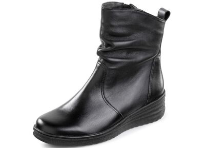 ELENA EDEN, gef&uuml;tterte Damen-Stiefeletten, Winterschuhe, Weite H, mit Lammfell 