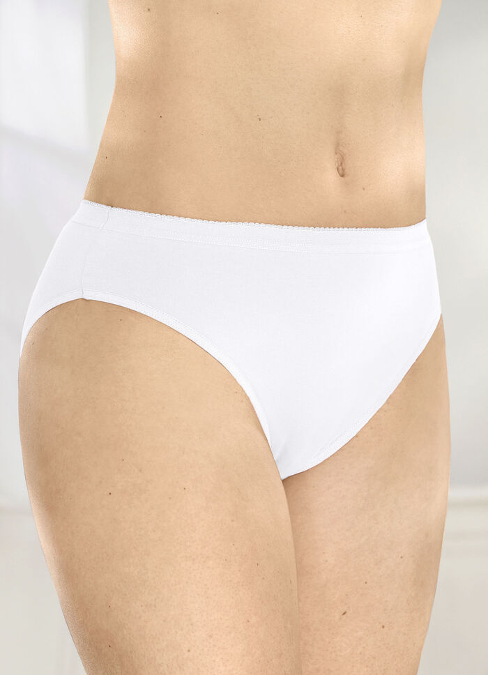 Viererpack Slips mit elastischen Abschlüssen 