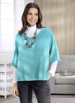 Pulli in weiter Form TÜRKIS