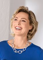 Silberfarbene Halskette 