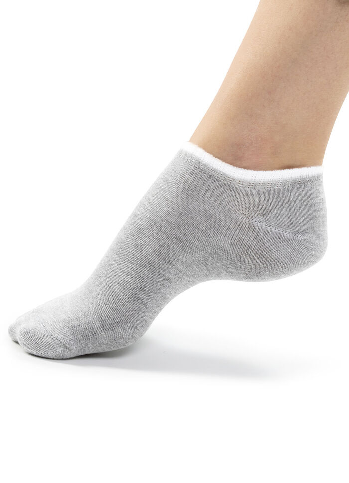 Sechserpack Sneakersocken mit Kontrastrand 