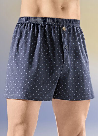 Viererpack Boxershorts mit Alloverdessin 