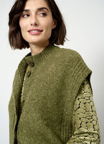 Gilet aus Bouclé-Melangegarn 