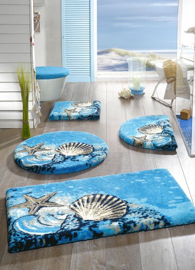 &laquo;GRUND&raquo; Badgarnitur mit rutschhemmender Latex-R&uuml;ckseite 