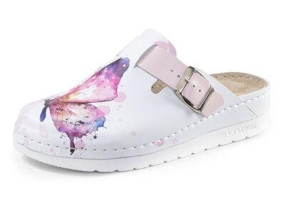ELENA EDEN Clog mit hübschem Schmetterlings-Druck 