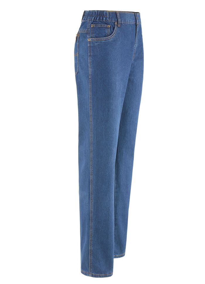 Jeans mit Dehnbundeins&auml;tzen in 3 Farben 