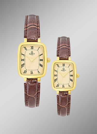 Klassische Quartz-Partneruhren der Marke Quality Time 