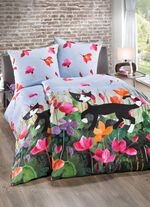 Feinbiber-Bettw&auml;sche-Garnitur mit Reissverschluss 