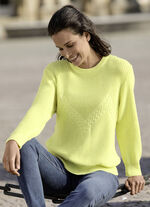 Pullover mit Zackenstruktur ZITRONE