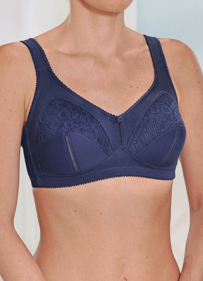 Zweierpack BH mit Spitzeneins&auml;tzen 