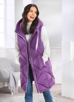 Longweste mit fester Kapuze 