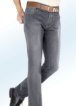 «Francesco Botti»-Unterbauch-Jeans mit Dehnbund in 3 Farben GRAU