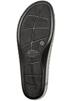 Pantolette mit Leder-Tieffussbett ANTIKBRONZE