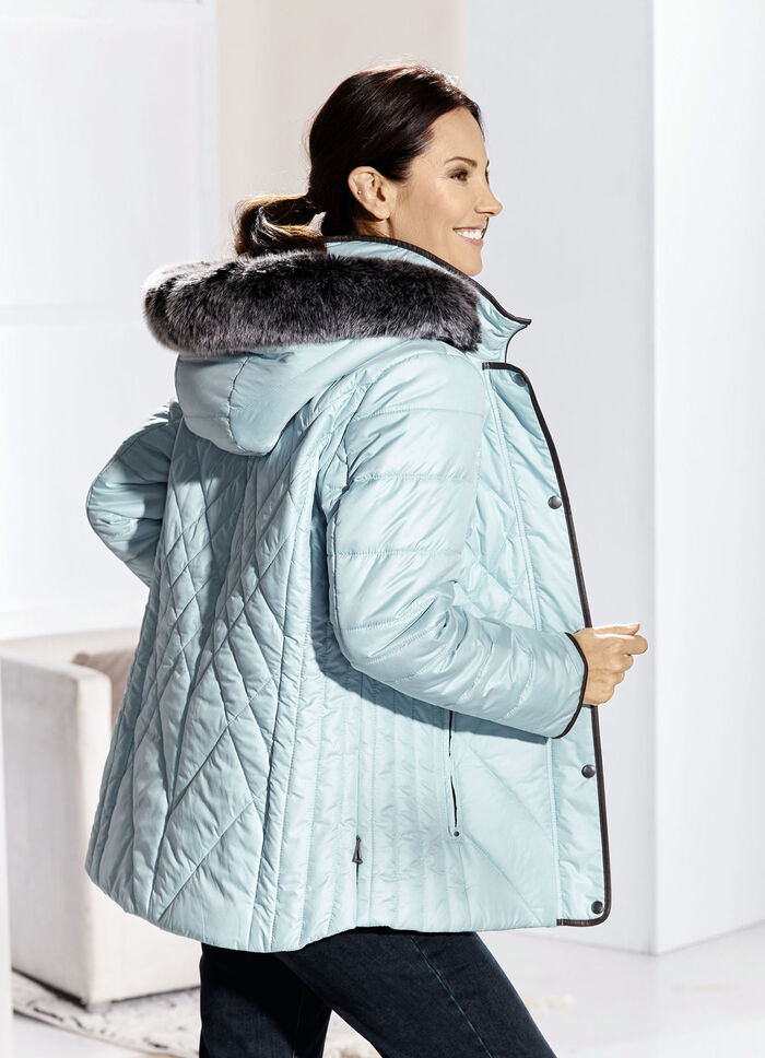 Jacke mit figurfreundlicher Längssteppung seitlich GLETSCHER