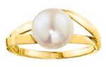 Damenring mit S&uuml;sswasser-Zuchtperlen-Bouton 