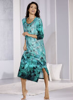 Nachthemd von Laurina, wadenlang und mit Elastan 