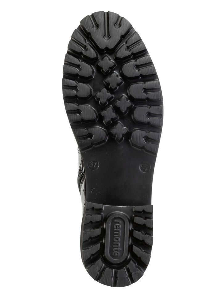 Remonte, stylische Damen-Stiefeletten, Winterschuhe, Weite G, mit herausnehmbarem Fußbett SCHWARZ-GOLD