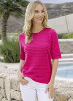 Pulli mit Strukturdessin 