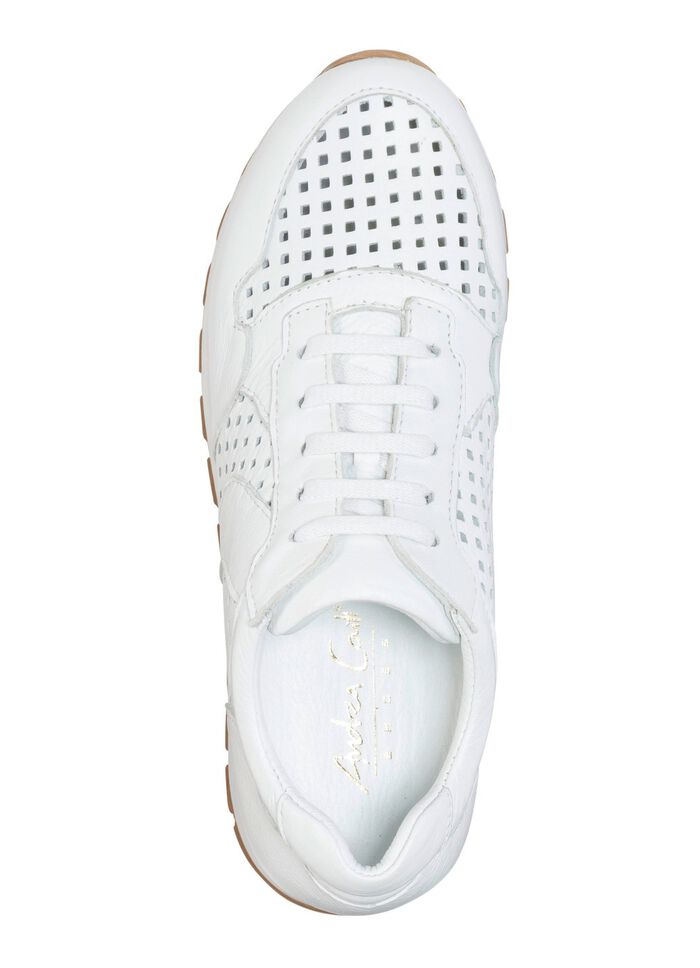 Andrea Conti Sneaker aus Nappaleder WEISS