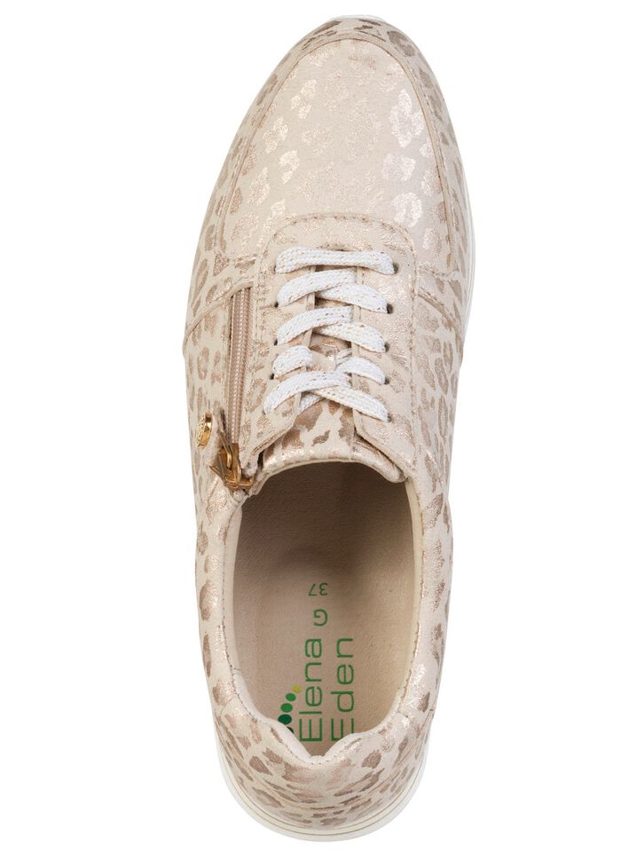 ELENA EDEN, stilvolle Damen-Sneaker, Weite G, mit herausnehmbarem Fussbett CHAMPAGNER