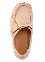 ELENA EDEN Hausschuh aus teilweise gl&auml;nzend bedrucktem Textilmaterial 