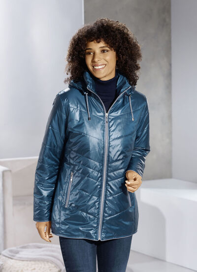 Jacke mit Reißverschlusstaschen 