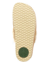 Mubb, warme Damen-Hausschuhe, Weite H, mit Lammfell CAMEL