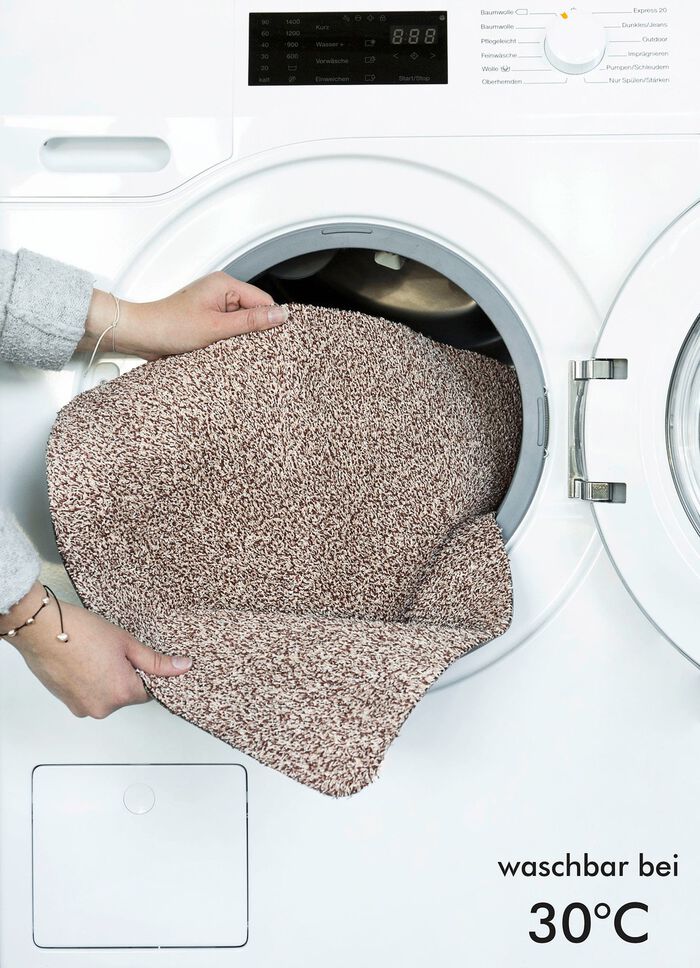 Waschbare Schmutzfangmatte f&uuml;r innen und aussen HELLBEIGE