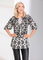 Tunika mit Carmen-Ausschnitt 