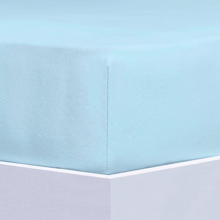 Jersey-Stretch-Elasthan-Spannbettt&uuml;cher Excellent von Florella BLAU