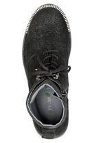 Waldläufer, bequeme Damen-Stiefeletten, Weite G, mit herausnehmbarem Fussbett SCHWARZ