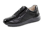 GINO GALANTE, klassische Herren-Sneaker, mit Reissverschluss SCHWARZ