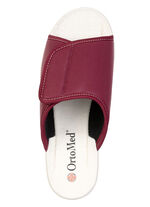 Bequeme Damen-Hausschuhe, Weite H, mit Klettverschluss BORDEAUX