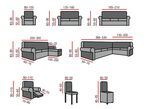 Schützende Stretchbezüge für Sessel und Sofa BLAU